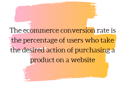an explanation of term 'ecommerce conversion rate'